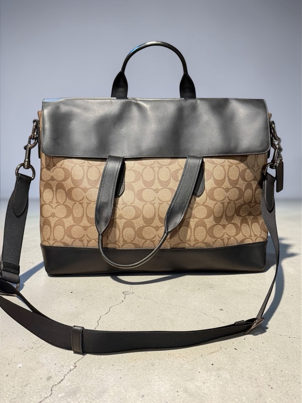 Coach Metropolitan Brief 40 Signature Coated Canvas - Picture 2 of 13